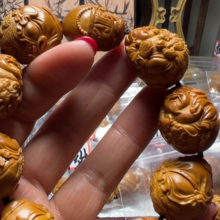 手串/手链橄榄核极**春骑兽财神