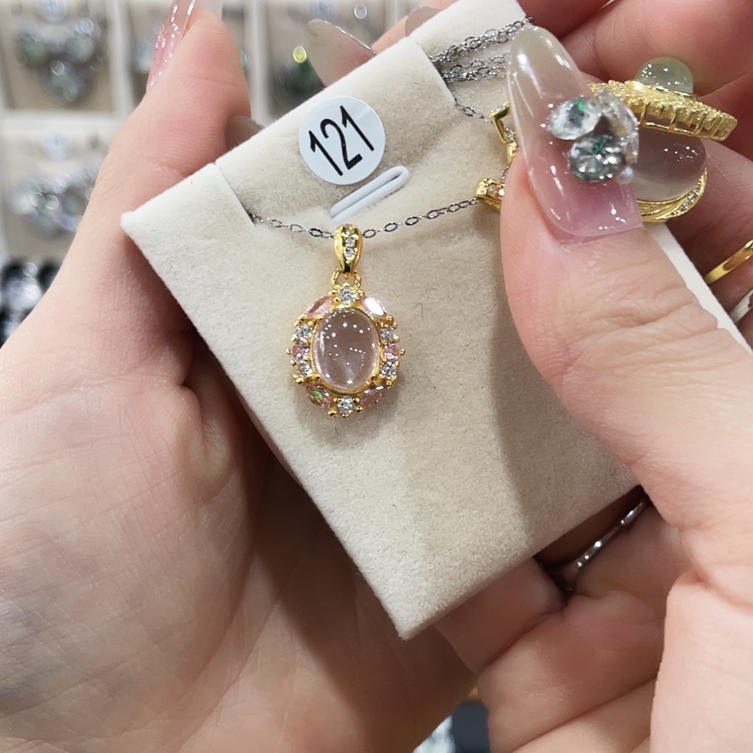 *****吊坠(赠链)芙蓉石银S925镶嵌