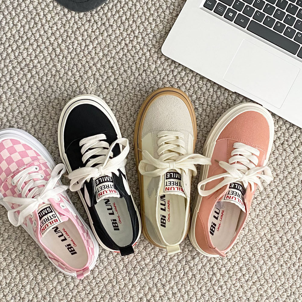 乳胶鞋垫！福利款！2025年春季新款百搭简约帆布鞋纯色休闲鞋女鞋子