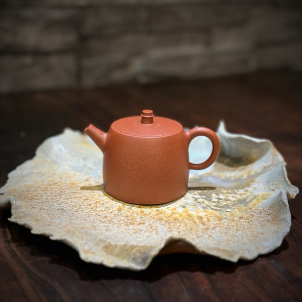 潮简正品 侯东杰 汉铎壶 80 110cc 潮州手拉朱泥壶 全手工 紫砂壶