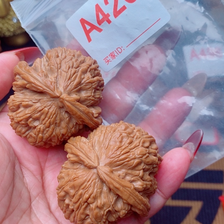 核桃把件白狮子45尺420号