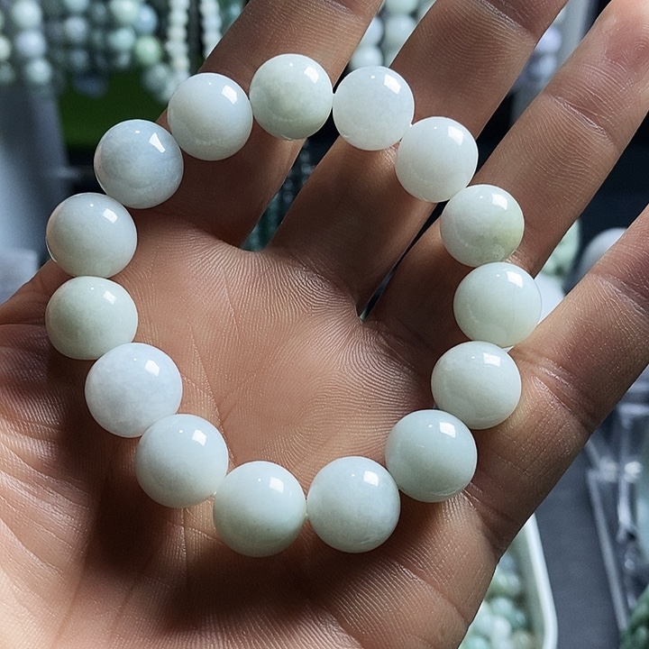 翡翠未镶嵌手链缅甸天然翡翠A货工厂直销