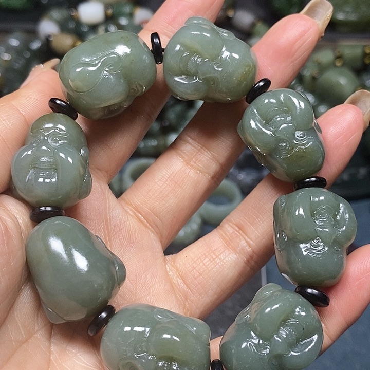 和田玉手串未镶嵌