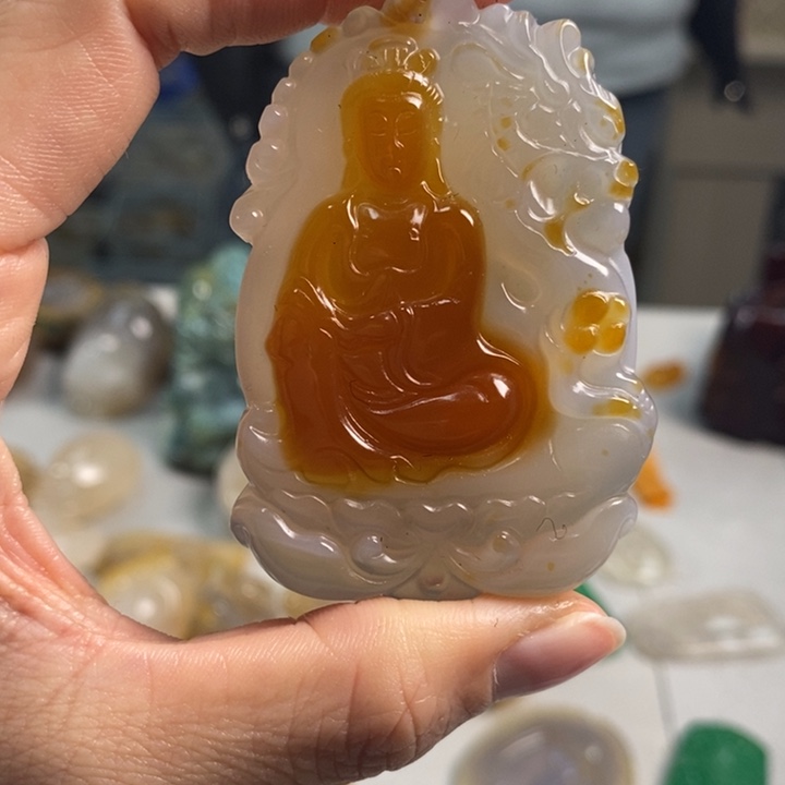 玛瑙/玉髓吊坠(不含链)未镶嵌