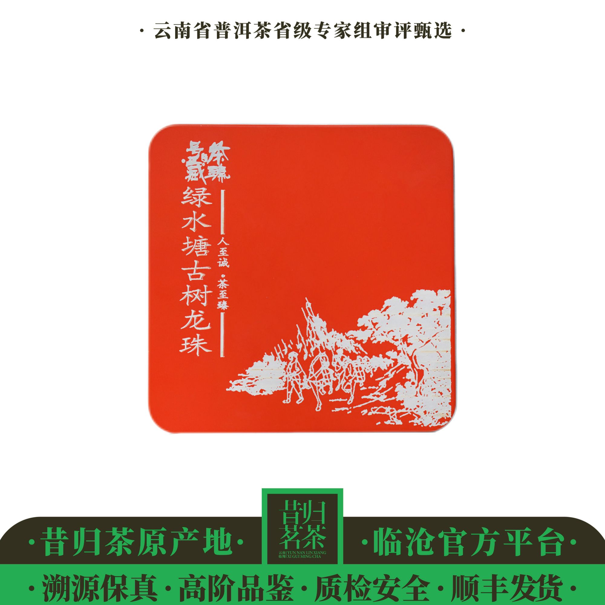 阳溢/绿水塘古树龙珠（清甜蜜韵与木质温润）2020-64克/盒8g*8颗-生