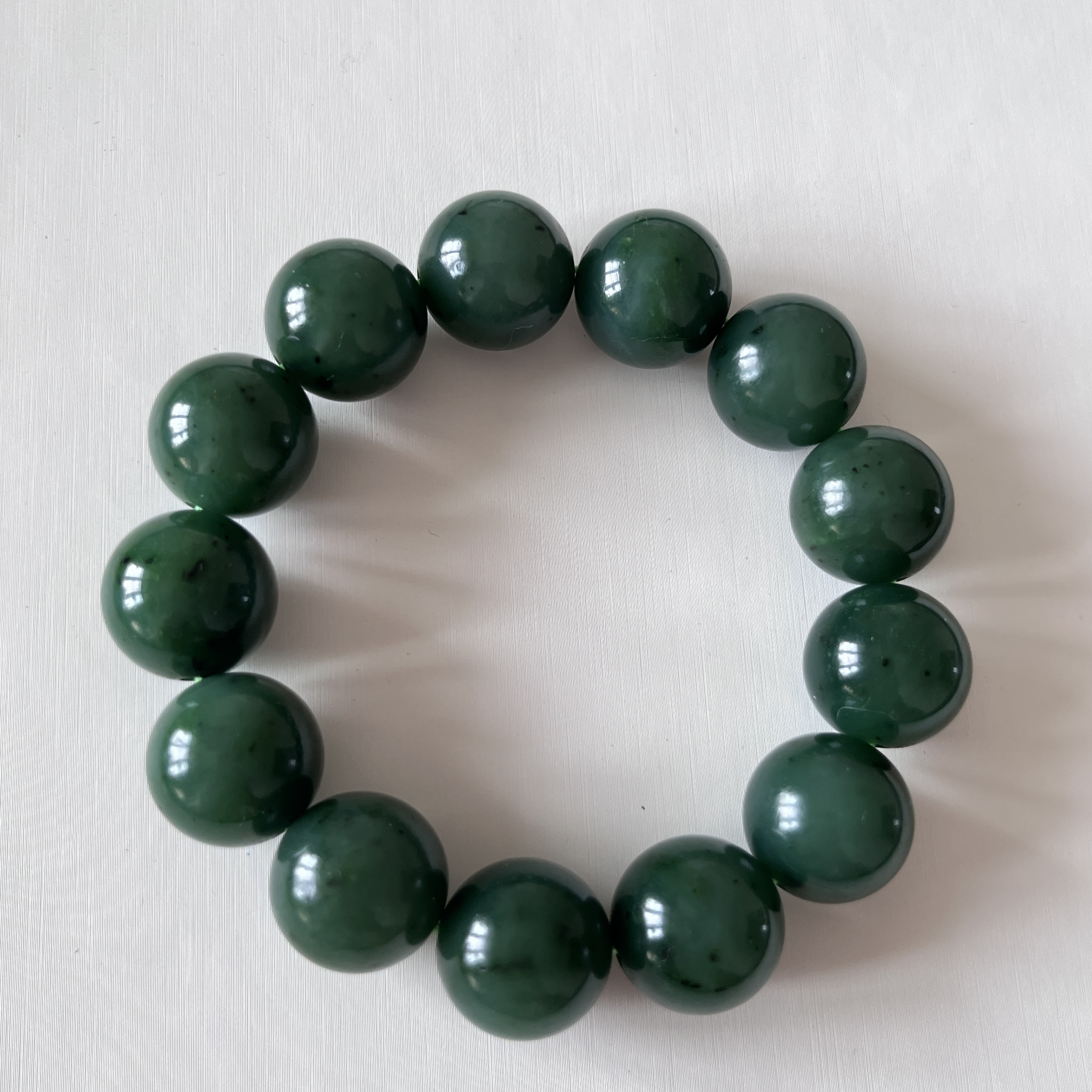 碧玉圆珠手串16mm(多样性发货）