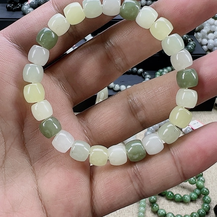 和田玉手串未镶嵌