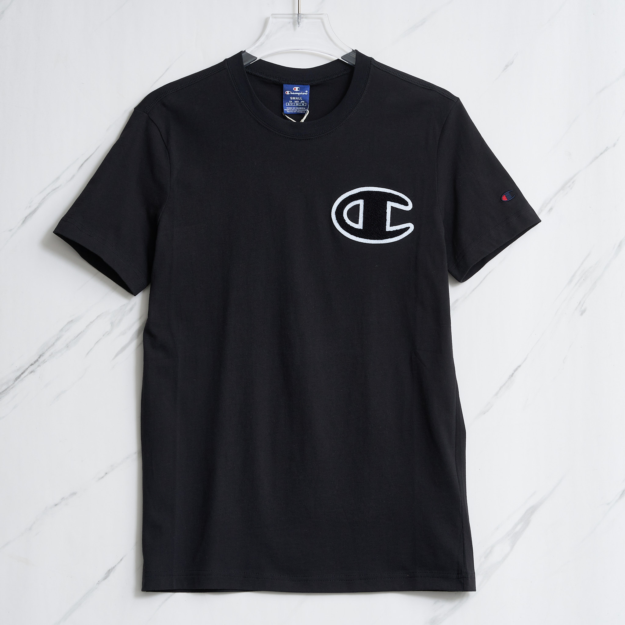 全新未使用  【瑞池女装】Champion徽标刺绣T恤/COBU00059