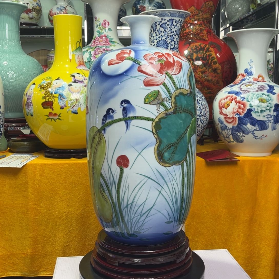 景德镇陶瓷花瓶摆件幽*