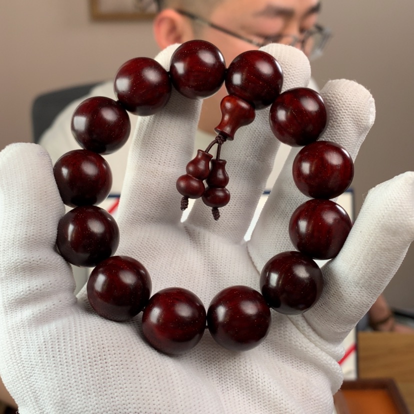 【闪购商品】小叶紫檀手串/手链p****g18mm小叶紫檀金星款