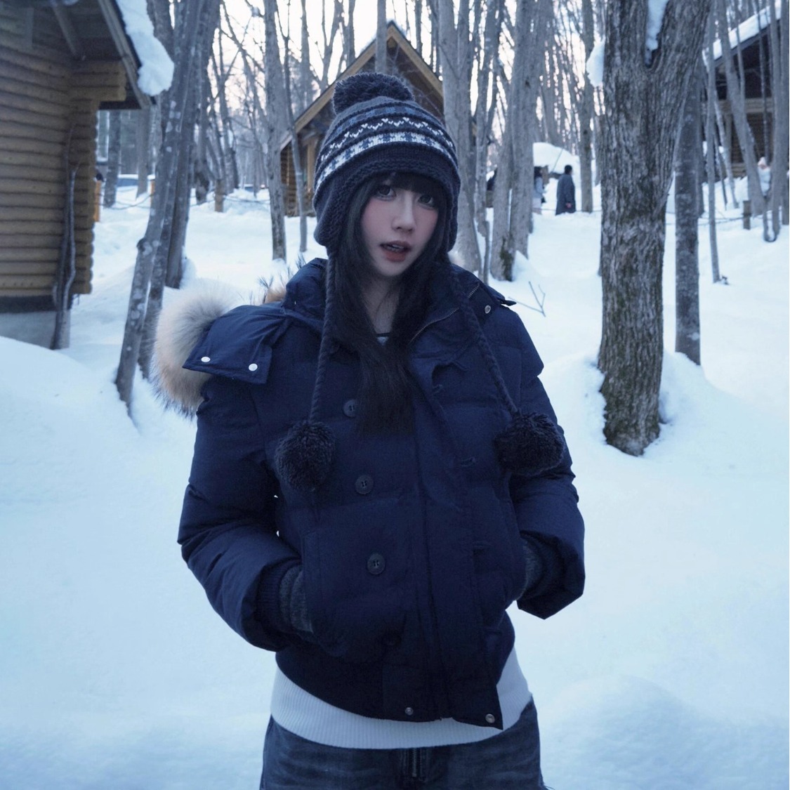 冬季新款超好看韩系甜美棉衣女2025新复古羽绒棉服棉袄小个子外套