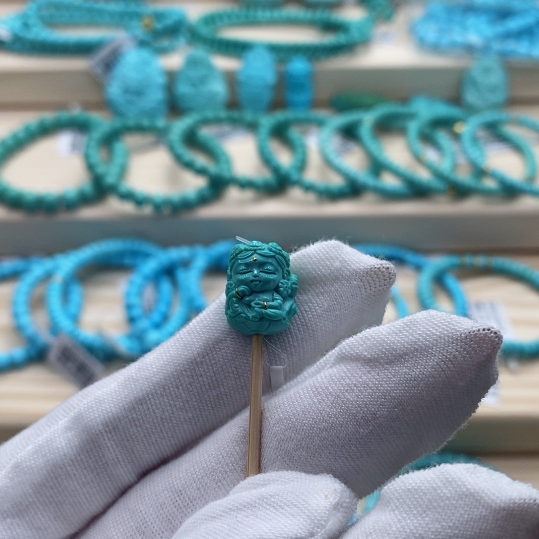 绿松石珠宝奇石未镶嵌