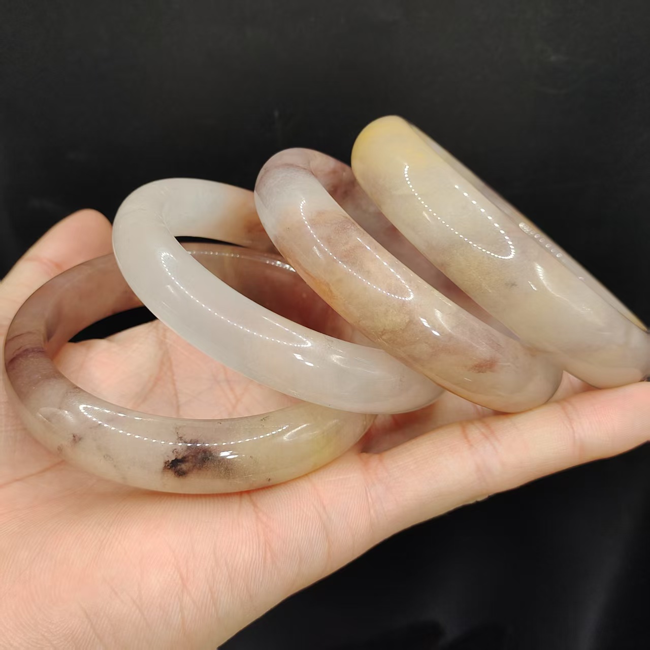 【龙龙严选】黄龙玉宽条手镯D6【多样性发其一】约52-64mm