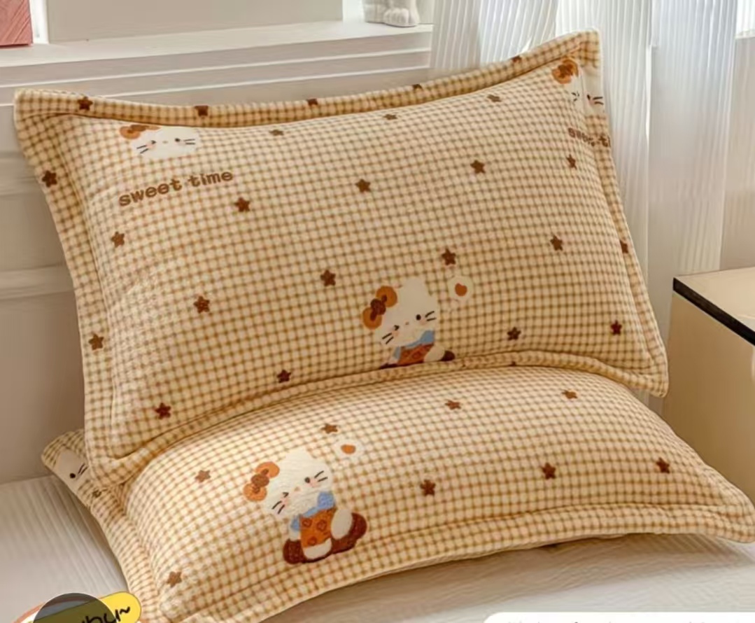 高克重宝宝绒枕套一对