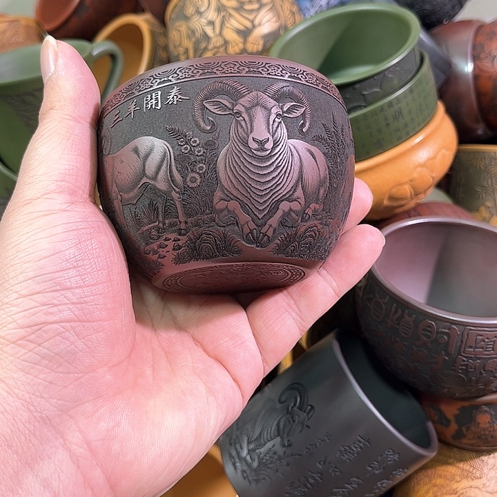 茶杯紫砂全手工紫砂主人杯