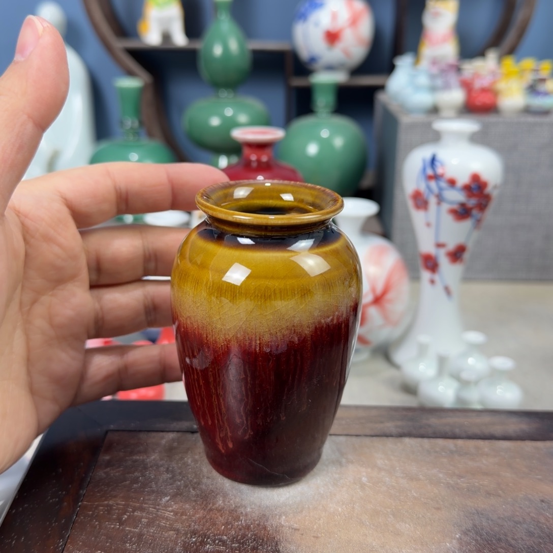 陶瓷手工小花器摆件