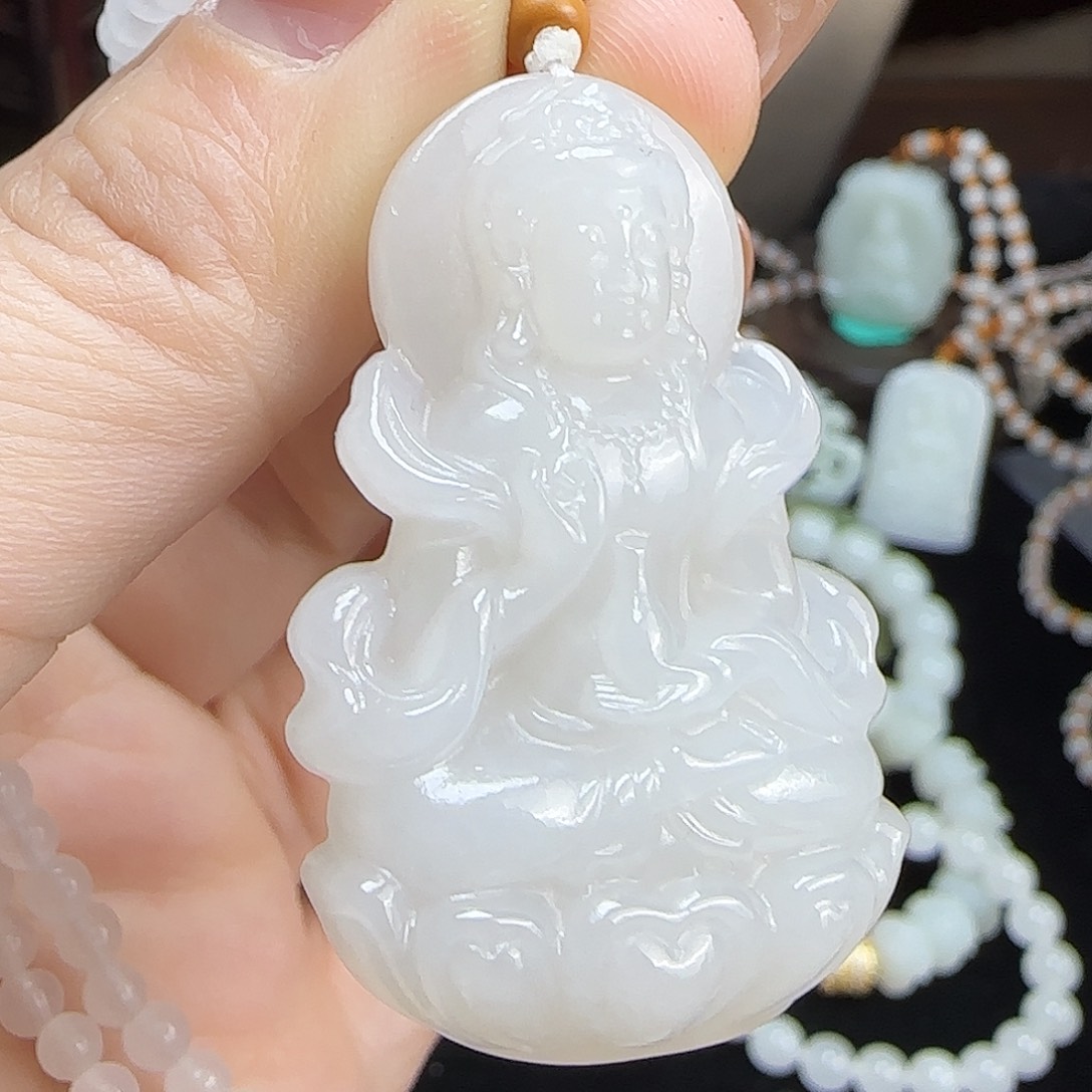 和田玉未镶嵌颈饰定制发货