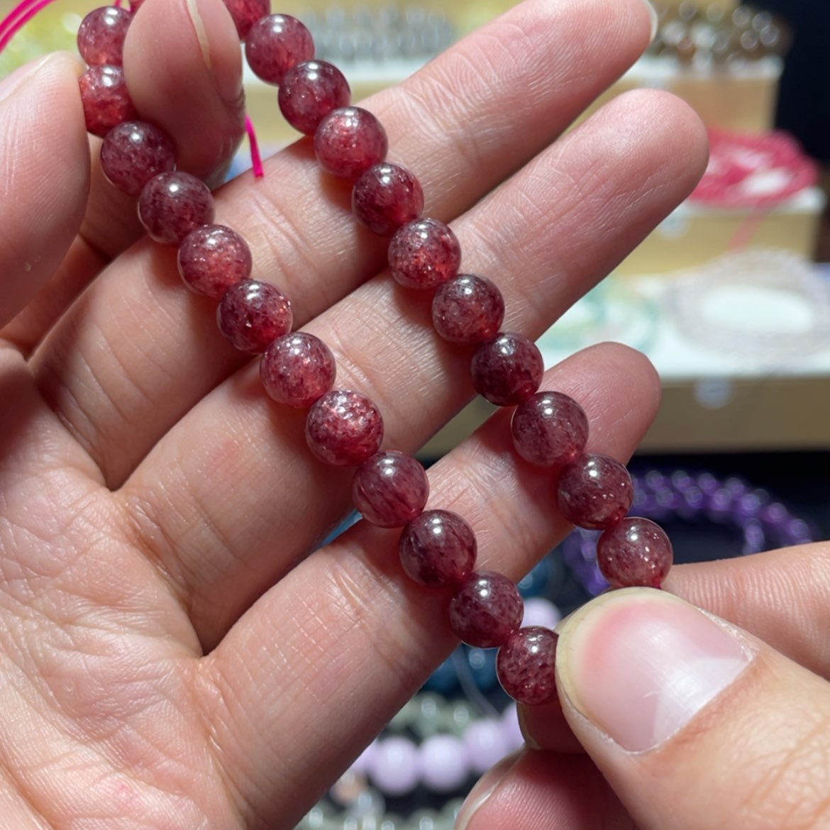 【闪购商品】水晶手链银S800镀金镶嵌
