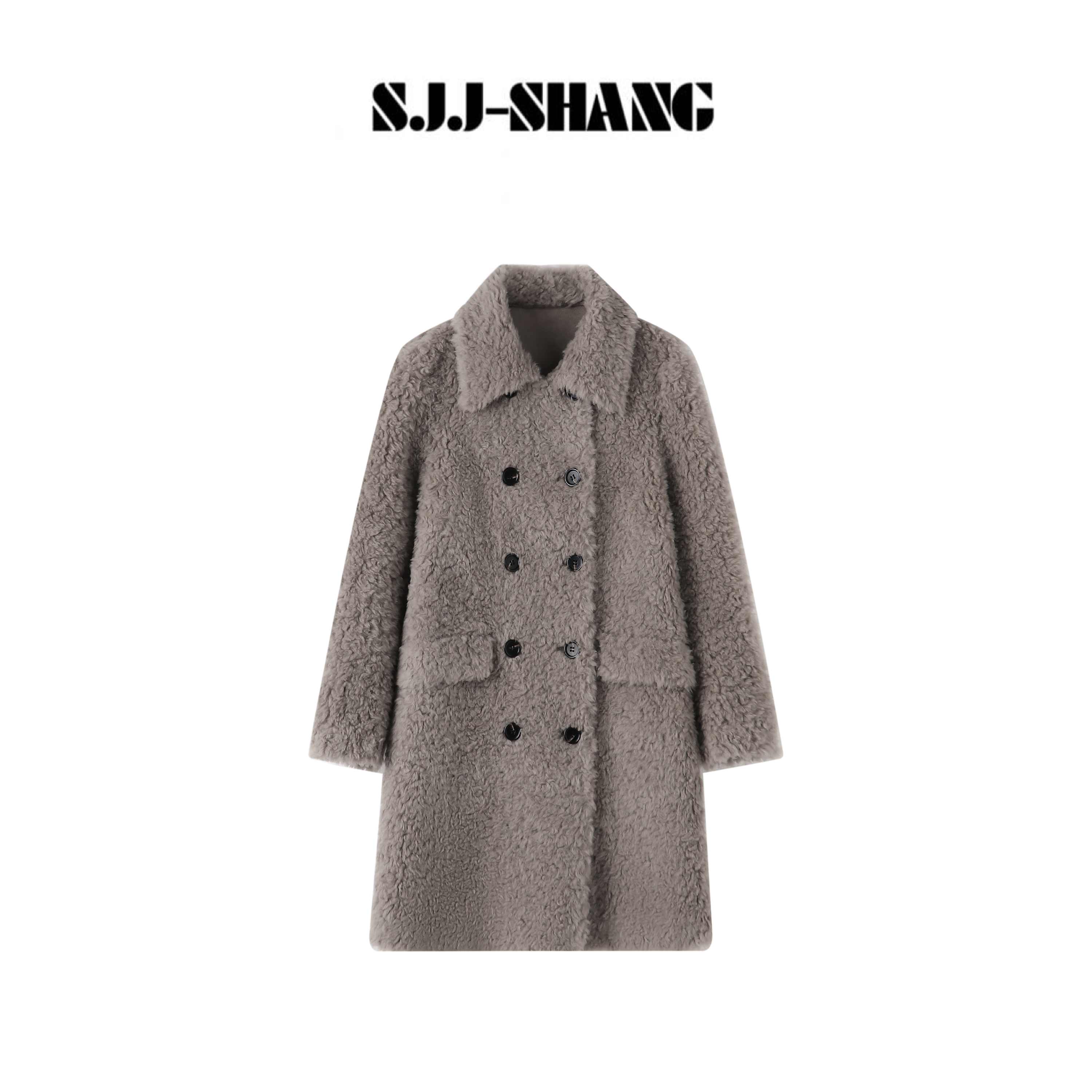 JJ-SHANG【冰岛大衣】100%澳洲羊毛长毛泰迪卷奢毛毛外套q136433p