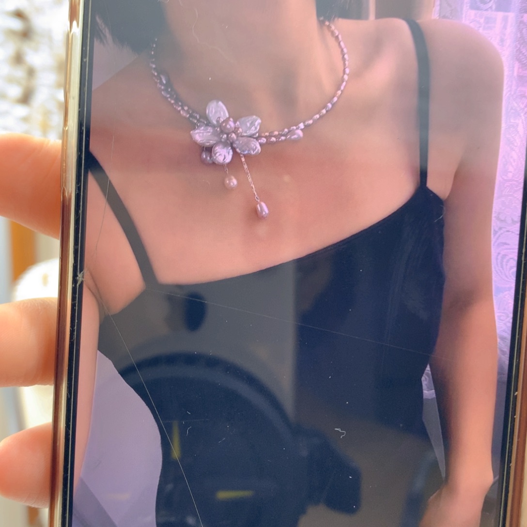 清***晰合金淡水珍珠手链