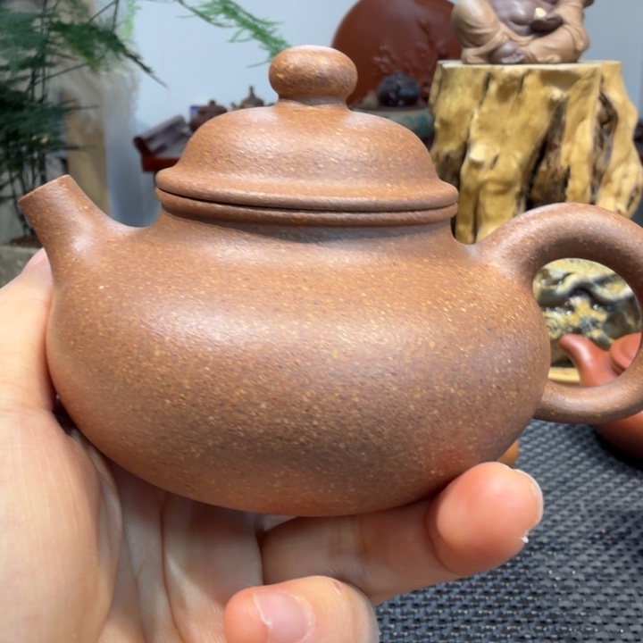 紫砂茶壶黄降坡容天145cc