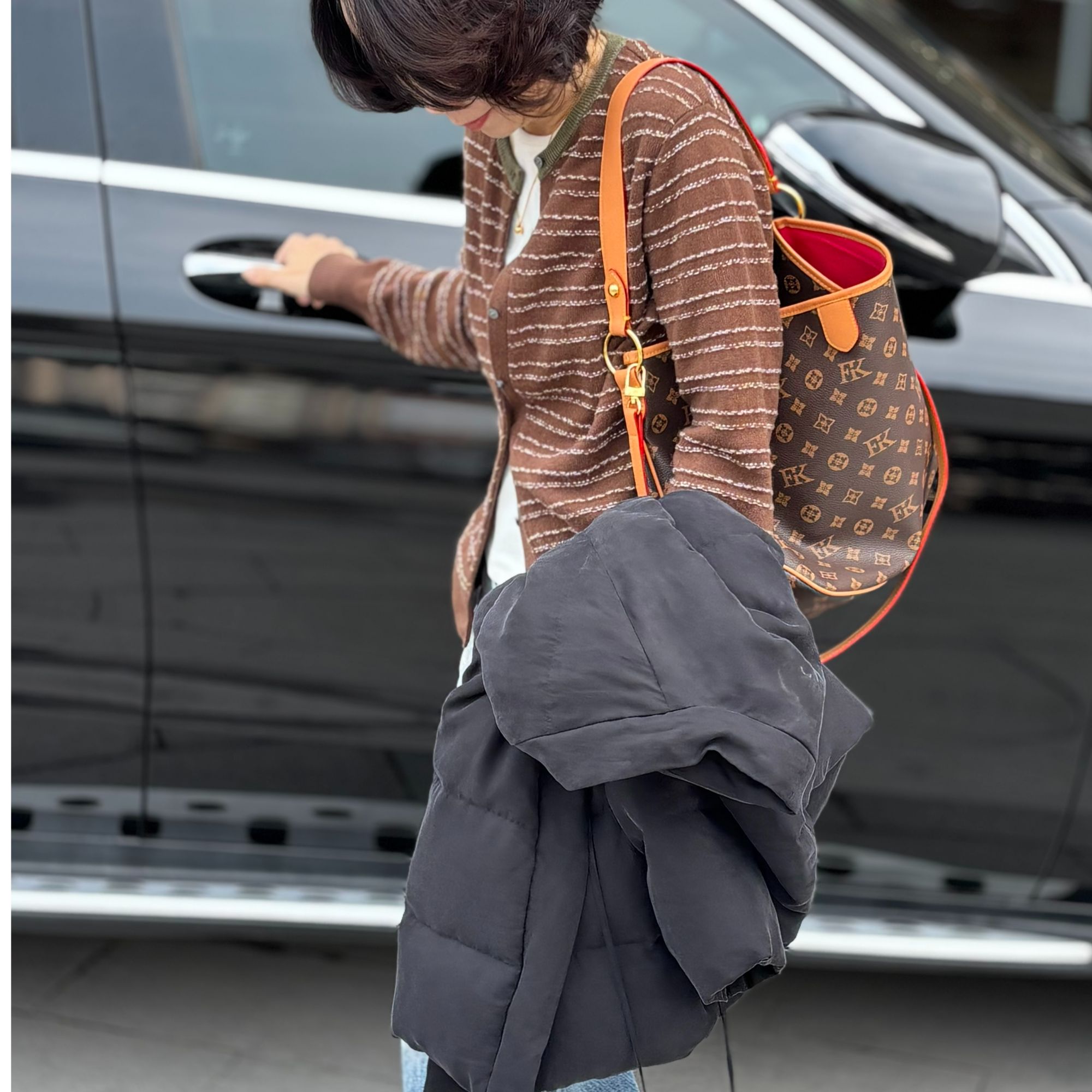 【Z118】圆领薄款针织长袖毛针织衫小香风休闲气质