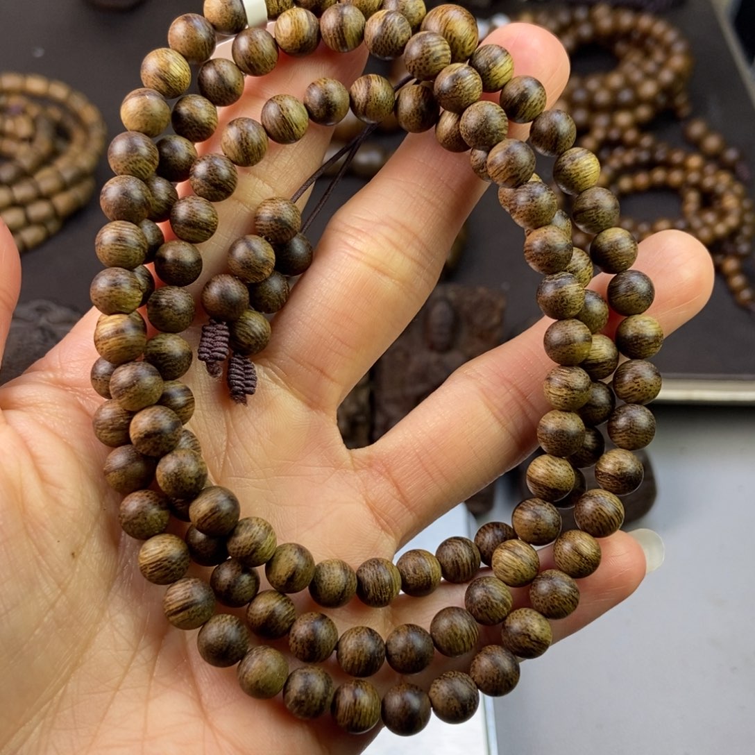 沉香手串A*缘越南芽庄白