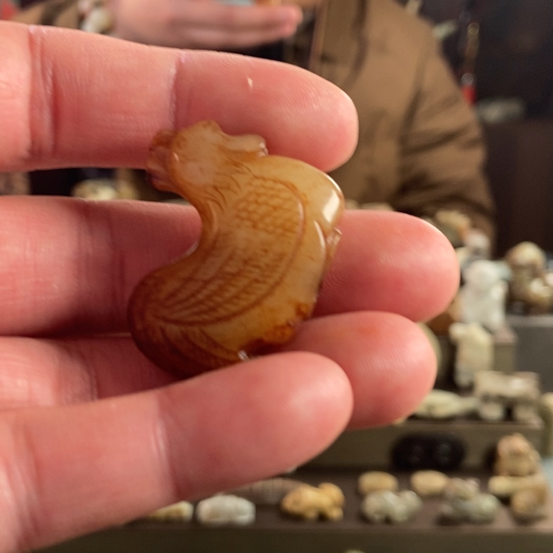 和田玉挂件未镶嵌船*