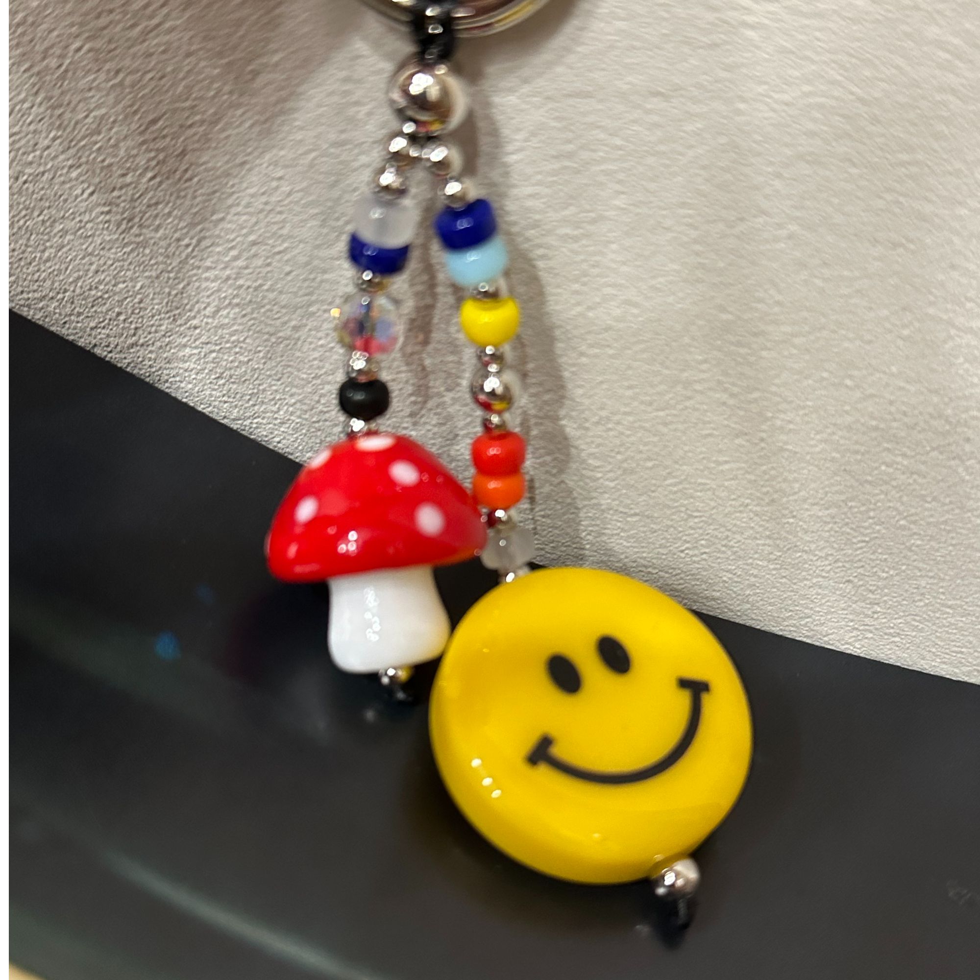 韩国正品/不支持退换/蘑菇笑脸挂件/1224/19