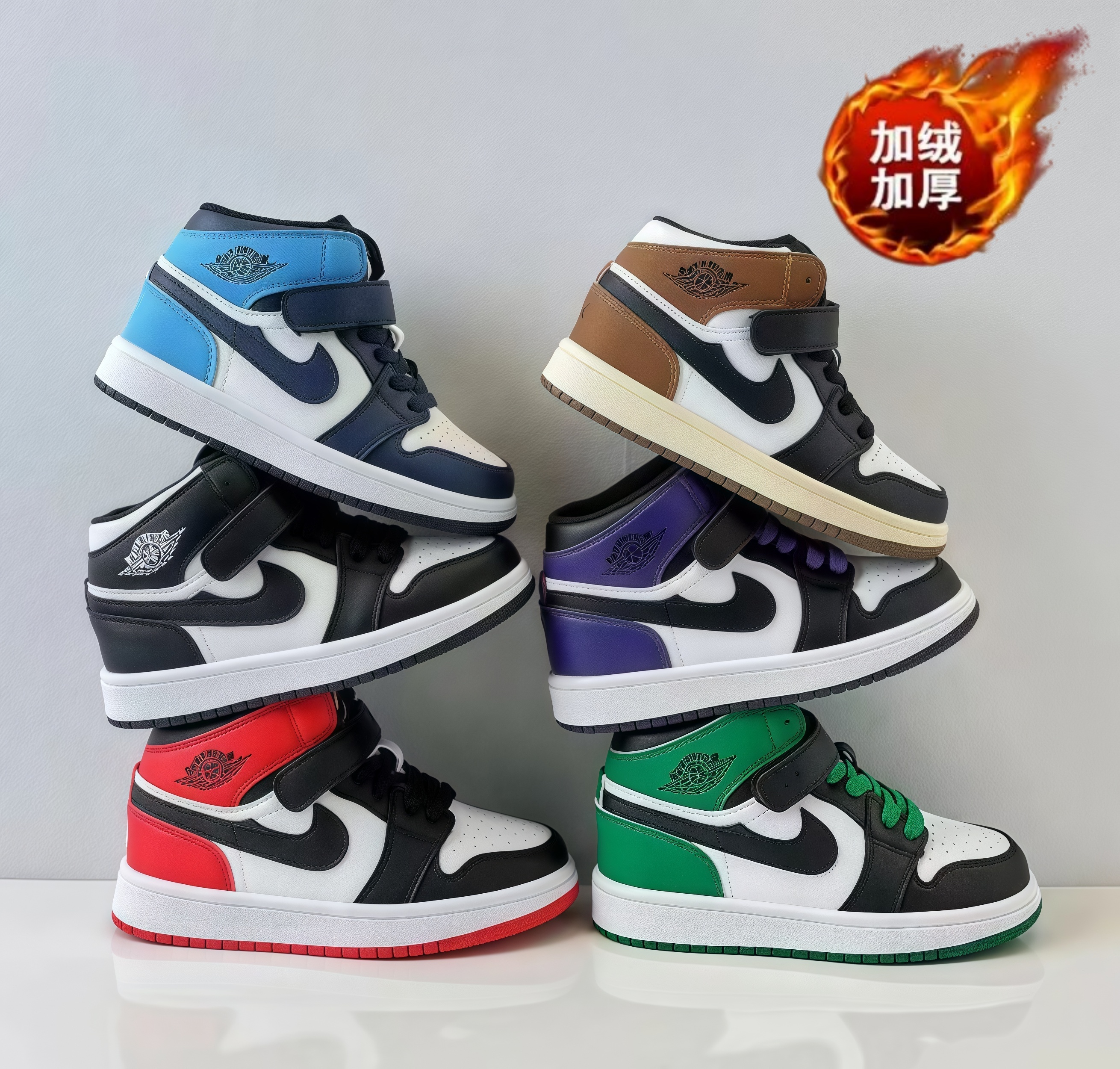 巴拉潮牌aj童鞋儿童运动鞋男童鞋子2025新款秋冬款女童软底童鞋