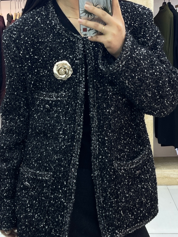 6829新宠儿女装秋冬韩版小香风外套