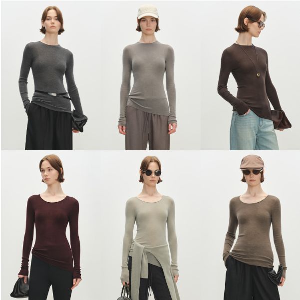 MSBEAST扬子120S细羊毛 云柔感无缝一体多领型打底针织衫上衣女