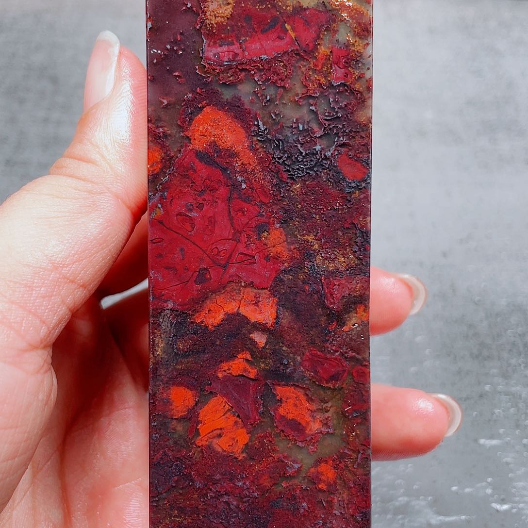 【闪购商品】玉桂林鸡血玉印章镇尺16