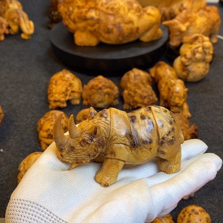 柏木念*犀牛手把件手把件