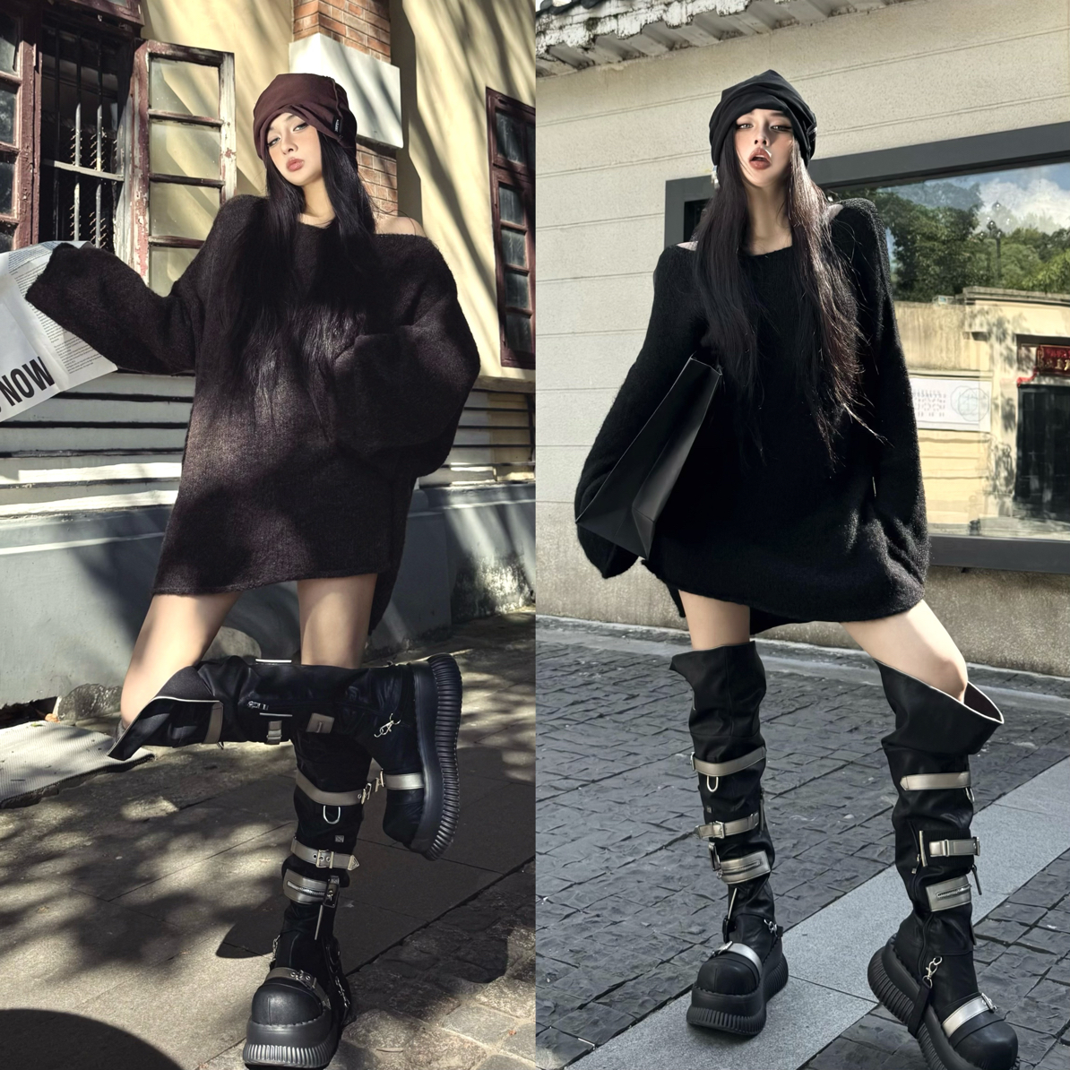 Blackgirl新款【暮光之城】秋冬必备韩系休闲女宽松百搭慵懒风毛衣