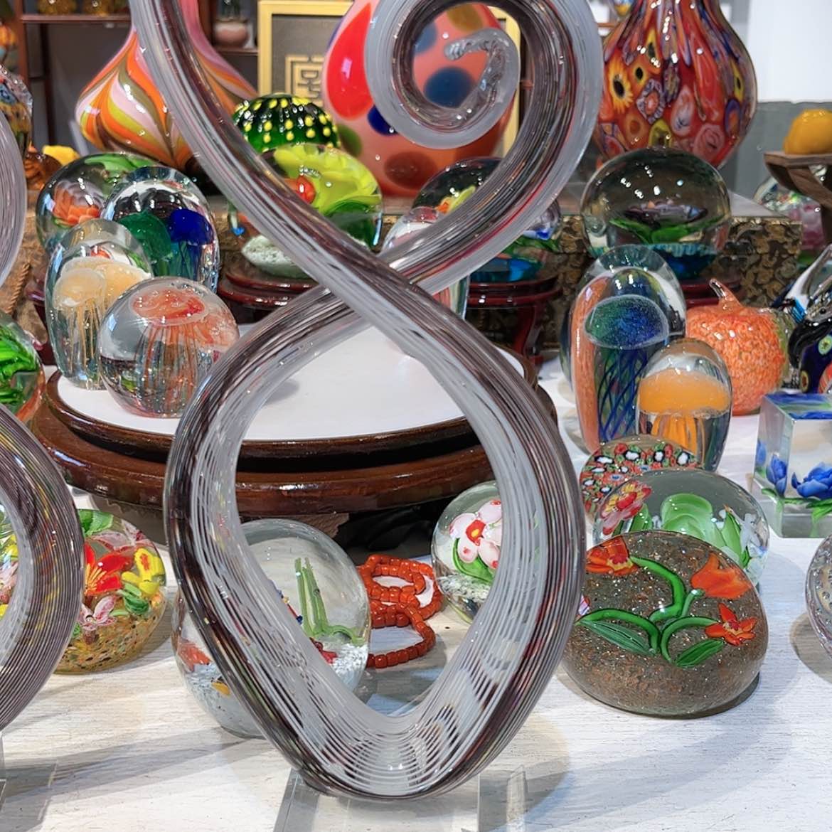 【闪购商品】琉璃手工艺品友*纯手工微瑕底座