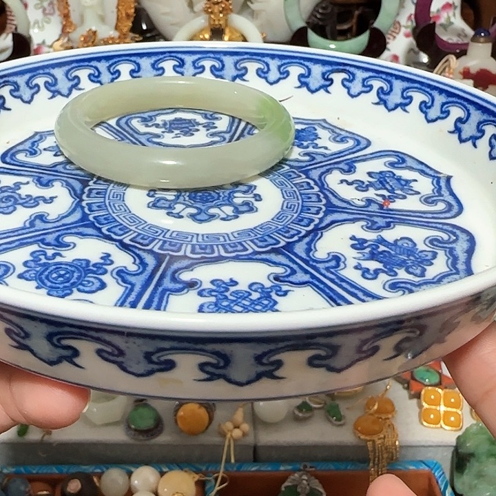 器物之美青花手绘沂***翠