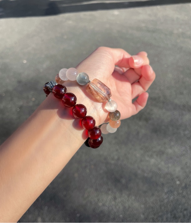 水晶设计款只做高品 小众 轻奢质感天然无染色无辐射无烤色无退换