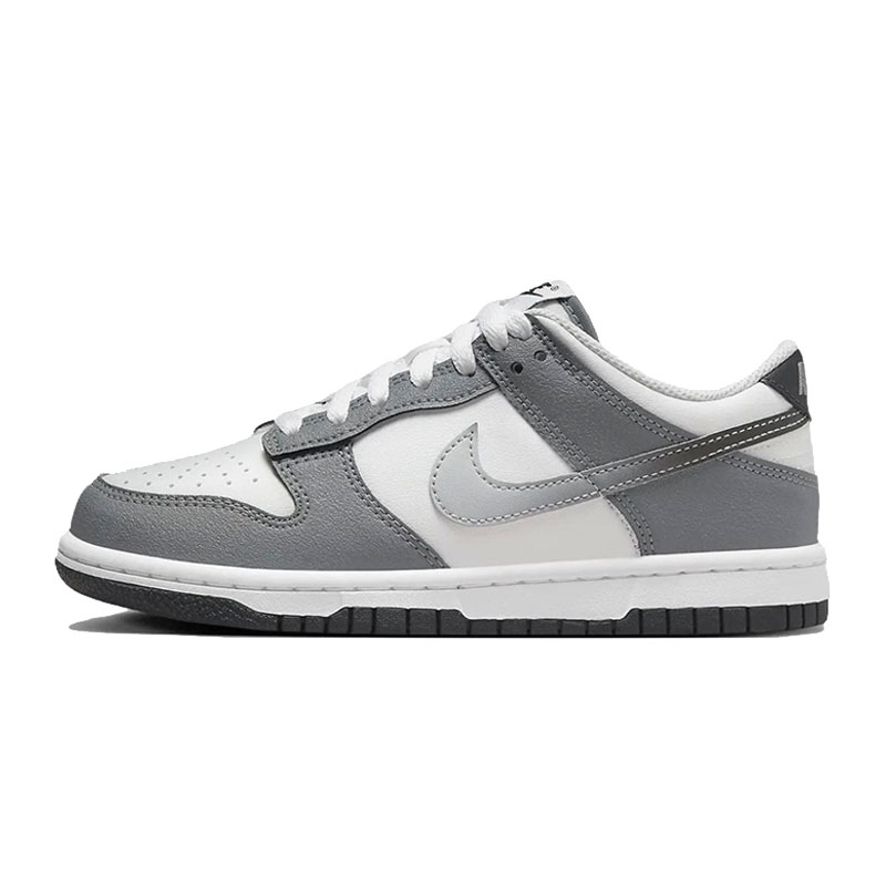 NIKE耐克大童高级灰潮流时尚运动鞋DUNK LOW GS休闲鞋HM9617-001