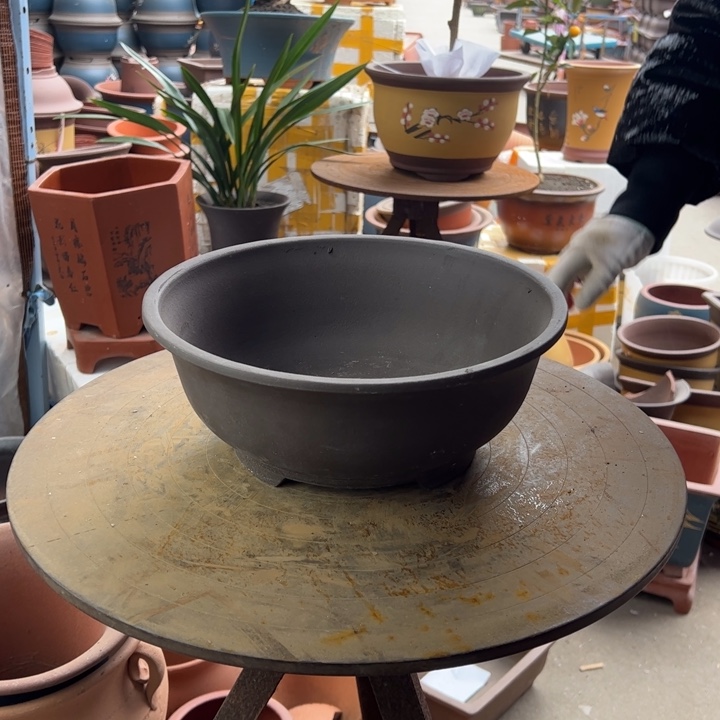 紫砂宜兴紫砂花盆