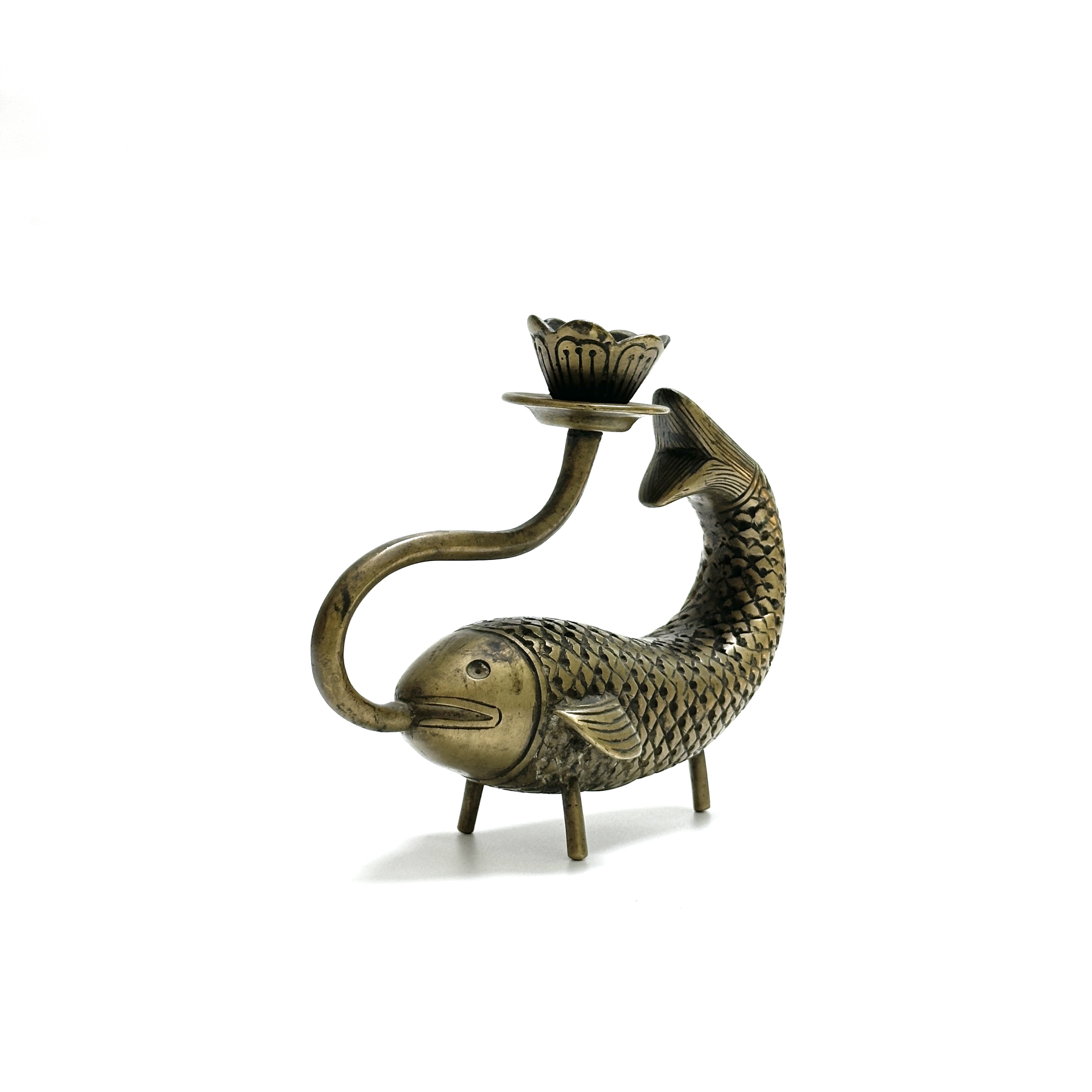 烛台/托甲天铁/藏传文玩