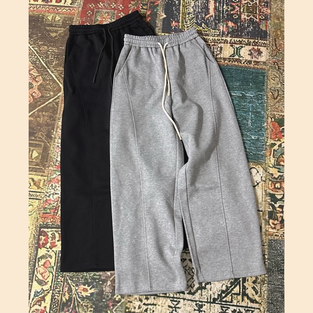 加厚拼缝香蕉卫裤阔腿裤