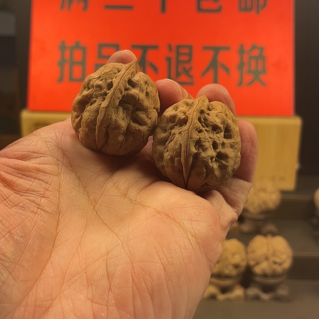 文玩核桃把件龙牙石