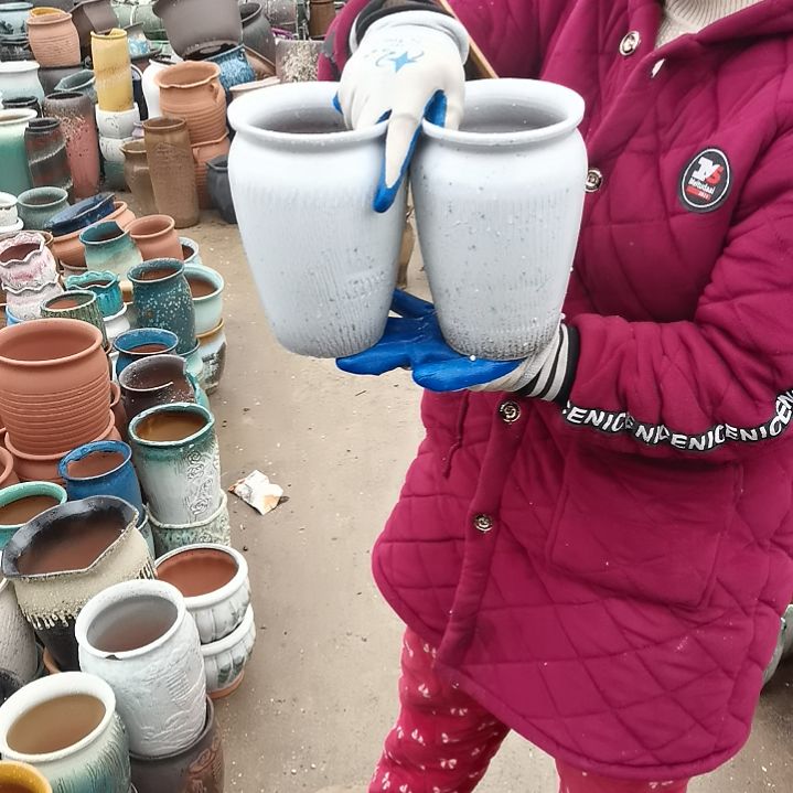红陶口13高20瑕疵