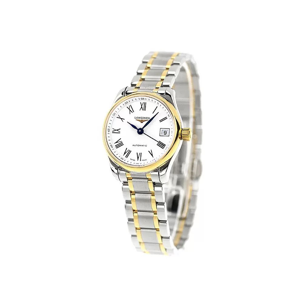 99新 Longines/浪琴 名匠128/表经25.5mm/罗马刻机械女表/