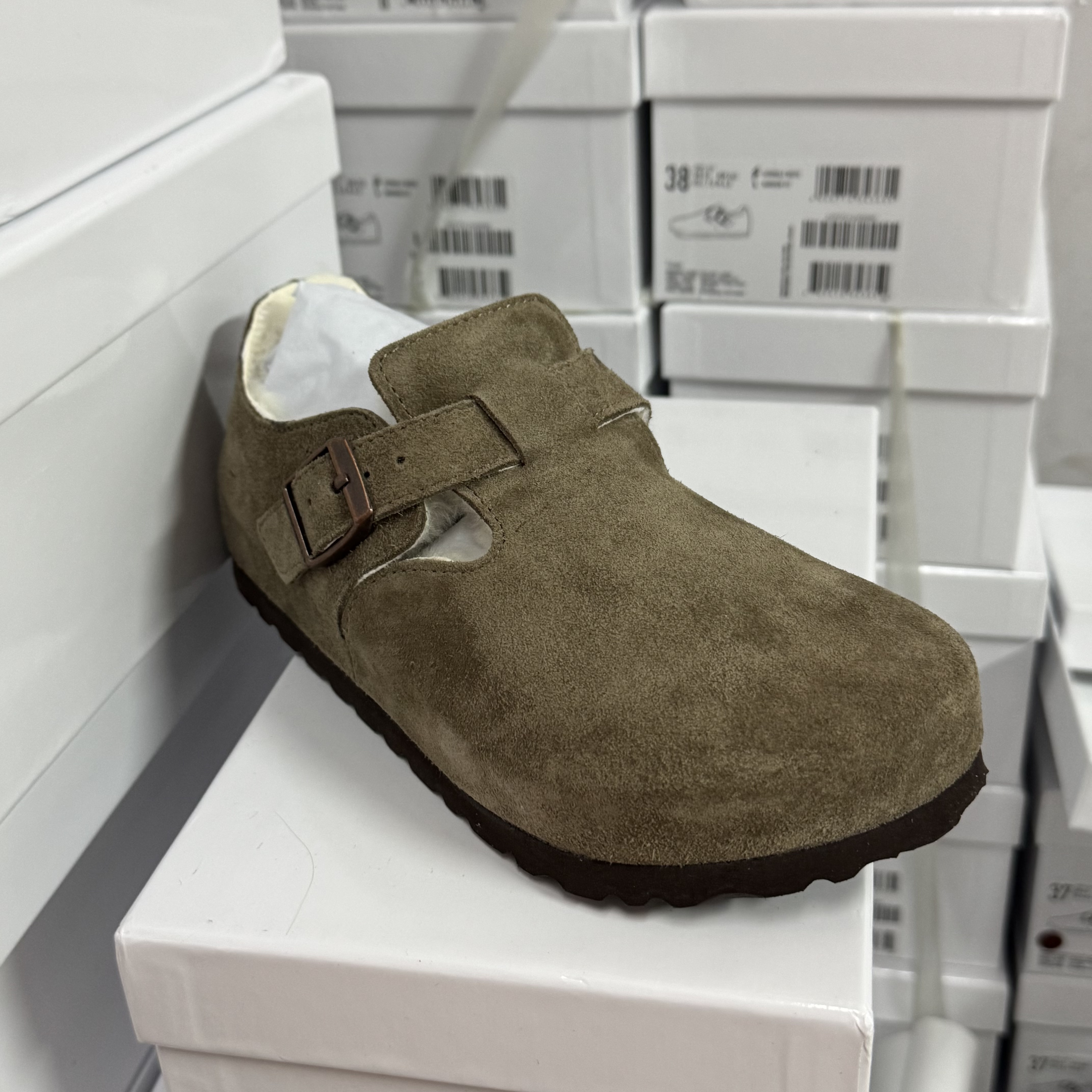 厚底博肯牛皮真皮全包内增高加绒耐磨秋冬保暖百搭