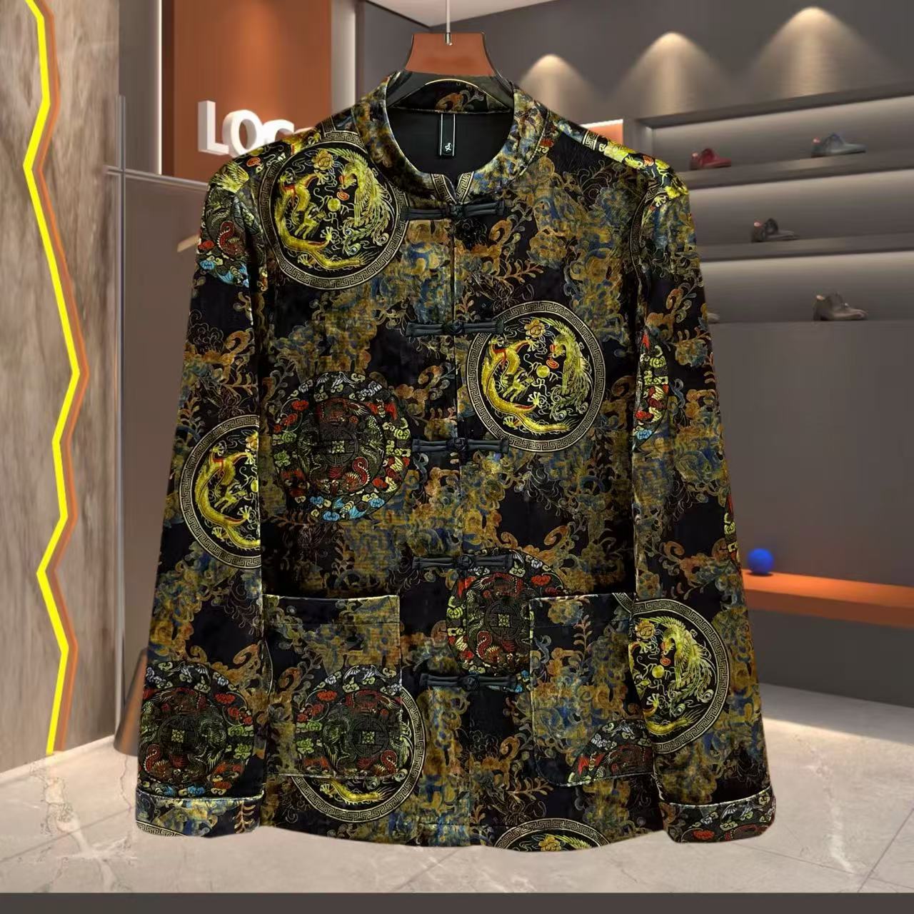 25春季新款轻奢潮流新中式国潮国风盘扣唐装