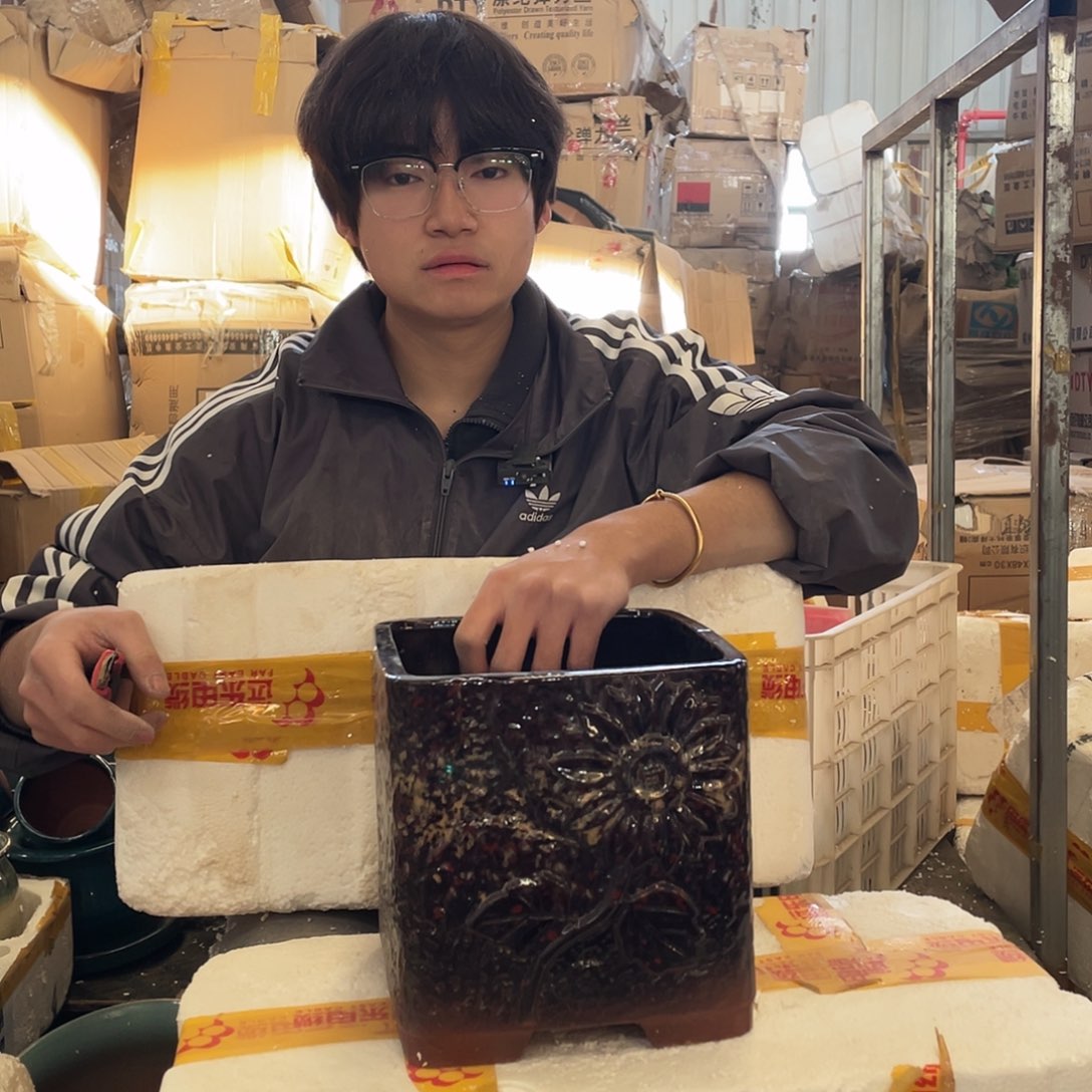 红陶宜兴紫砂花盆