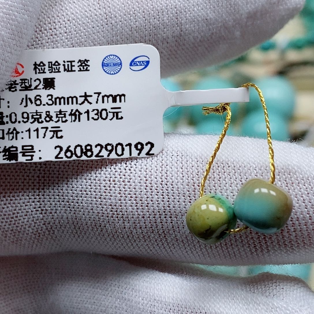 未镶嵌绿松石颈饰