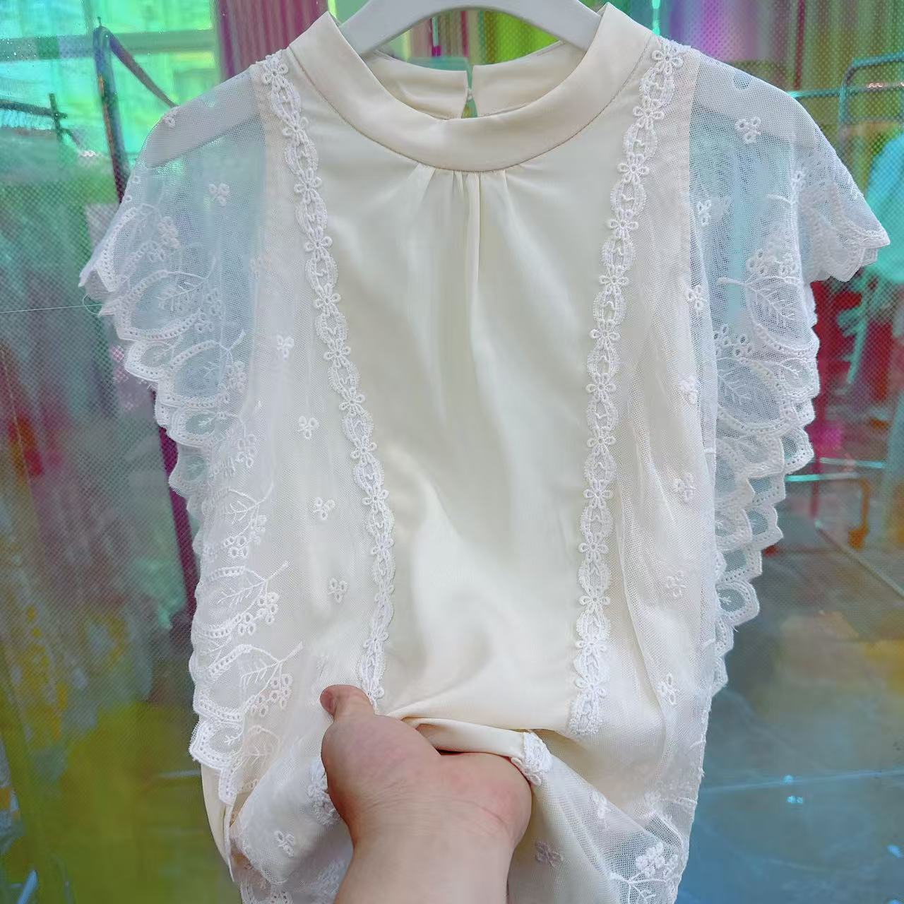 【OE家】NN1342-ss时尚女装设计感T恤百搭气质设计师女士